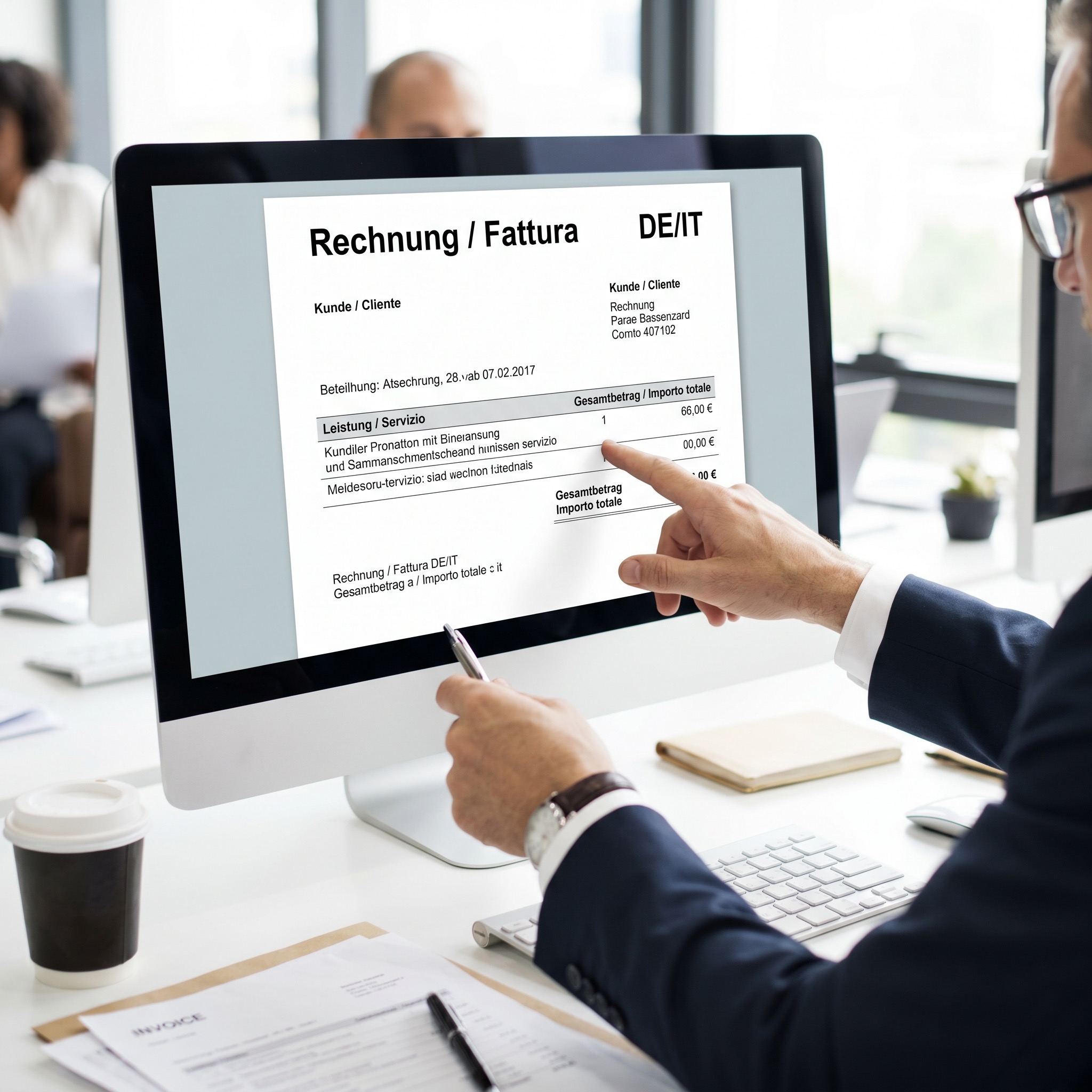 Grenzüberschreitende Rechnungen